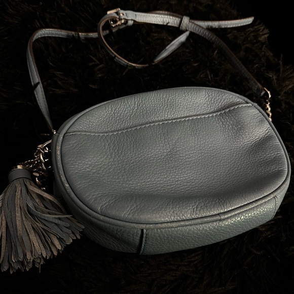 Micheal Kors Blue Leather Purse - Picture 11 of 12